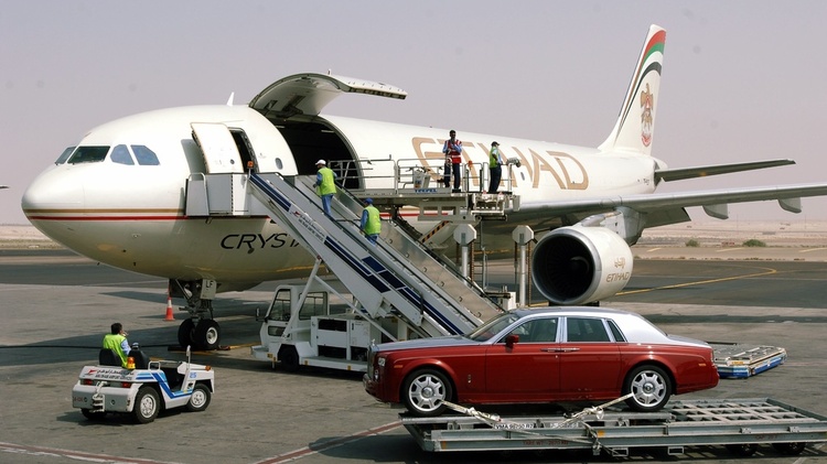 Classic automotive relocation services using air freight for luxury vehicle transport