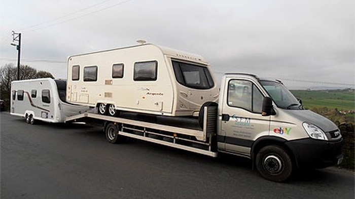International shipping transport for motorhomes caravans and touring vehicles